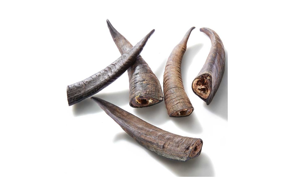 Dried goat horns for dogs